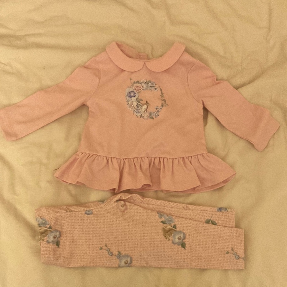 Lapin House Pink Bunny Baby Outfit for Easter or Spring